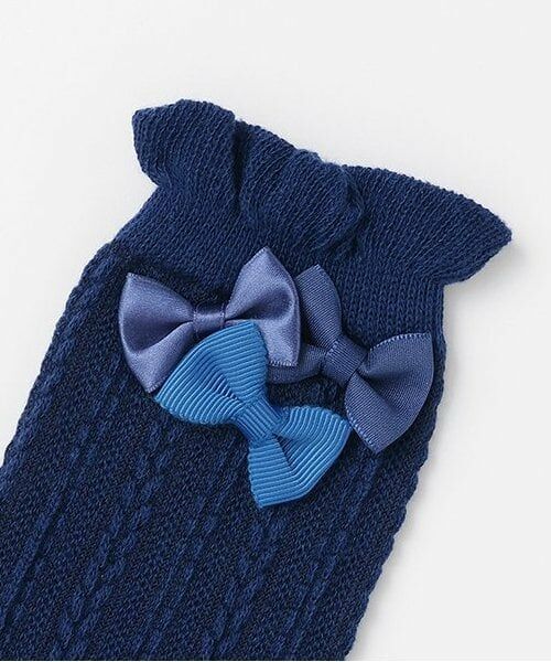 mezzo piano / メゾピアノ ソックス | リボンつき　ハイソックス | 詳細1