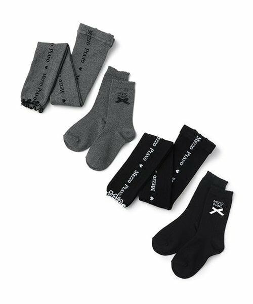 mezzo piano / メゾピアノ ソックス | サイドロゴ　リブレギンス　＆ソックスセット | 詳細6