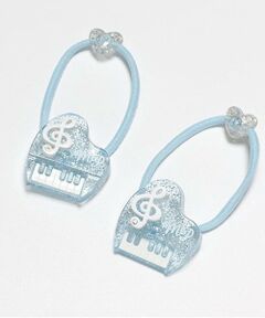 ピアノ　ヘアポニー2個セット