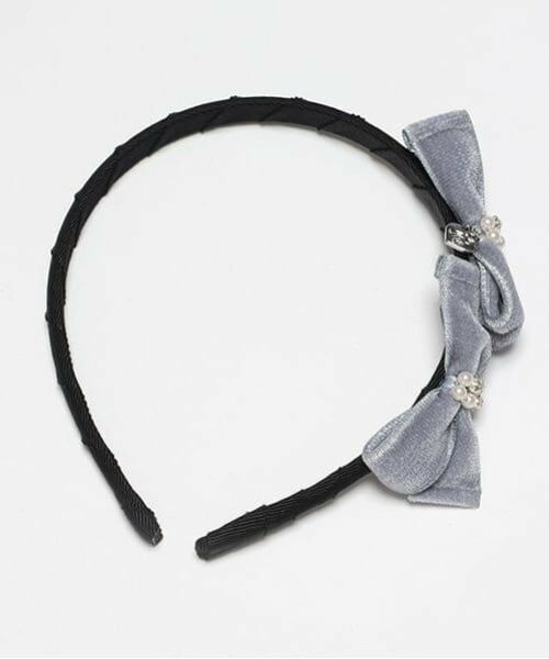 mezzo piano / メゾピアノ カチューシャ・カチューム・その他 | リボン　カチューシャ（ブルー）