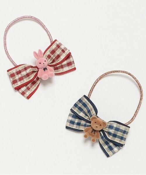 mezzo piano / メゾピアノ ヘアゴム・シュシュ | くま・うさぎリボン　ヘアポニー | 詳細6