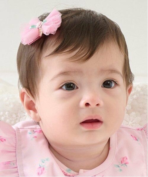 mezzo piano / メゾピアノ ヘアピン | ローズリボン　ヘアクリップ（ライト ピンク）