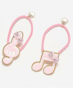 mezzo piano / メゾピアノ ヘアゴム・シュシュ | 音符　ヘアポニー2個セット