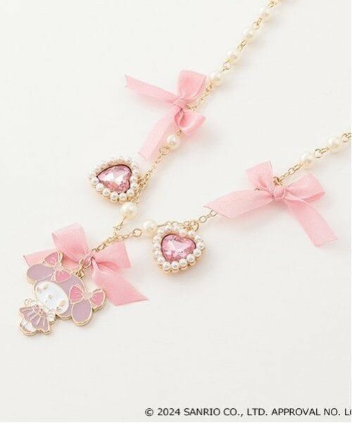 mezzo piano / メゾピアノ ネックレス・ペンダント・チョーカー | 【おめかしマイメロディ】リボンパール　ネックレス | 詳細1