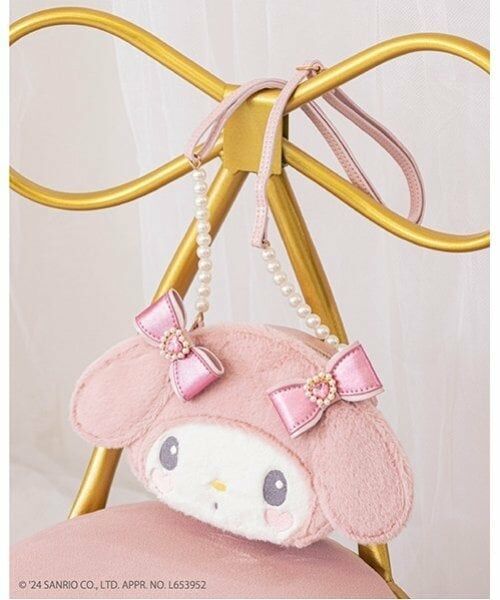 mezzo piano / メゾピアノ ショルダーバッグ | 【おめかしマイメロディ】フェイス　ショルダーバッグ（ライト ピンク）