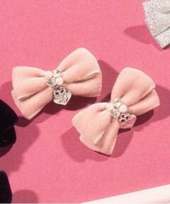 mezzo piano / メゾピアノ ヘアピン | ミニリボン　ヘアクリップ2個セット