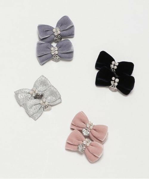 mezzo piano / メゾピアノ ヘアピン | ミニリボン　ヘアクリップ2個セット | 詳細10