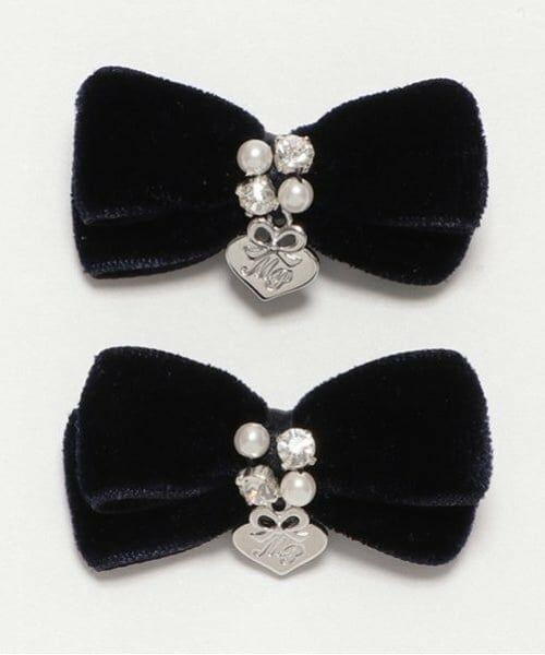 mezzo piano / メゾピアノ ヘアピン | ミニリボン　ヘアクリップ2個セット | 詳細7