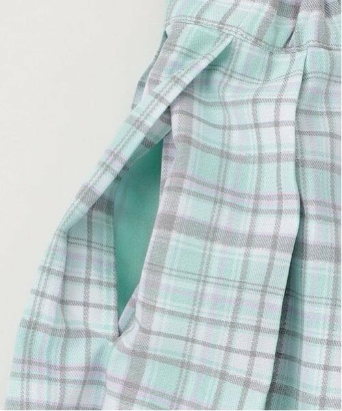 mezzo piano / メゾピアノ ショート・ハーフ・半端丈パンツ | 移動ポケットつき　チェックプリーツスカパン | 詳細10