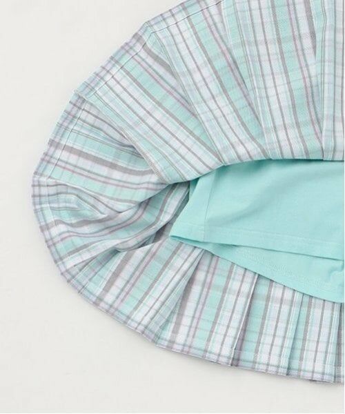 mezzo piano / メゾピアノ ショート・ハーフ・半端丈パンツ | 移動ポケットつき　チェックプリーツスカパン | 詳細12