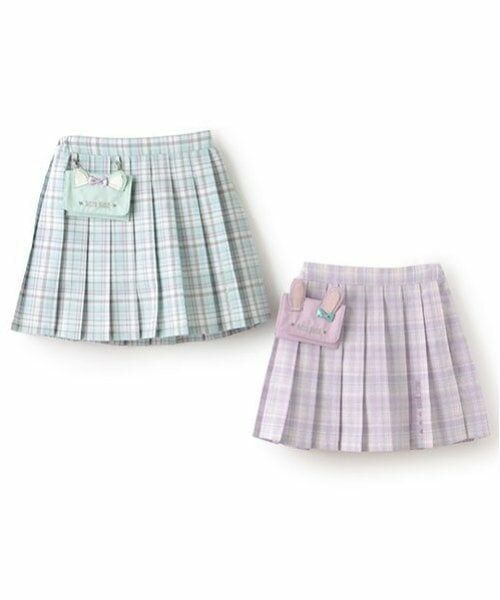 mezzo piano / メゾピアノ ショート・ハーフ・半端丈パンツ | 移動ポケットつき　チェックプリーツスカパン | 詳細15