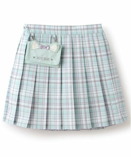 mezzo piano / メゾピアノ ショート・ハーフ・半端丈パンツ | 移動ポケットつき　チェックプリーツスカパン | 詳細17