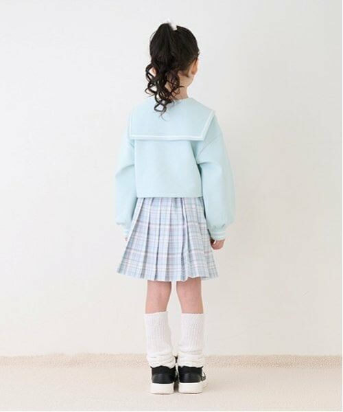 mezzo piano / メゾピアノ ショート・ハーフ・半端丈パンツ | 移動ポケットつき　チェックプリーツスカパン | 詳細2