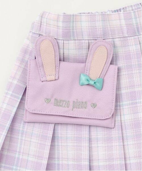 mezzo piano / メゾピアノ ショート・ハーフ・半端丈パンツ | 移動ポケットつき　チェックプリーツスカパン | 詳細8