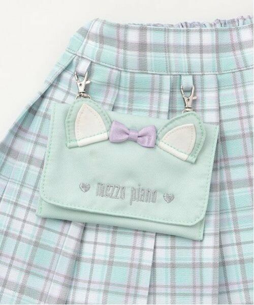 mezzo piano / メゾピアノ ショート・ハーフ・半端丈パンツ | 移動ポケットつき　チェックプリーツスカパン | 詳細9