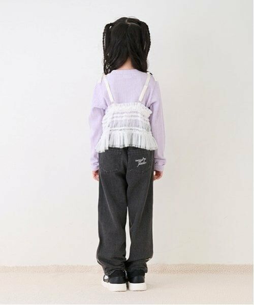 mezzo piano / メゾピアノ その他パンツ | あったか裏起毛デニム　ワイドパンツ | 詳細10