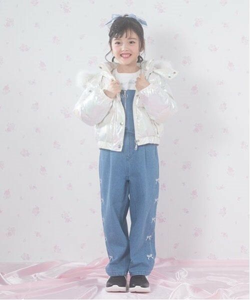 mezzo piano / メゾピアノ その他パンツ | あったか裏起毛デニム　ワイドパンツ | 詳細3