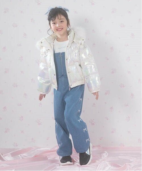 mezzo piano / メゾピアノ その他パンツ | あったか裏起毛デニム　ワイドパンツ | 詳細5