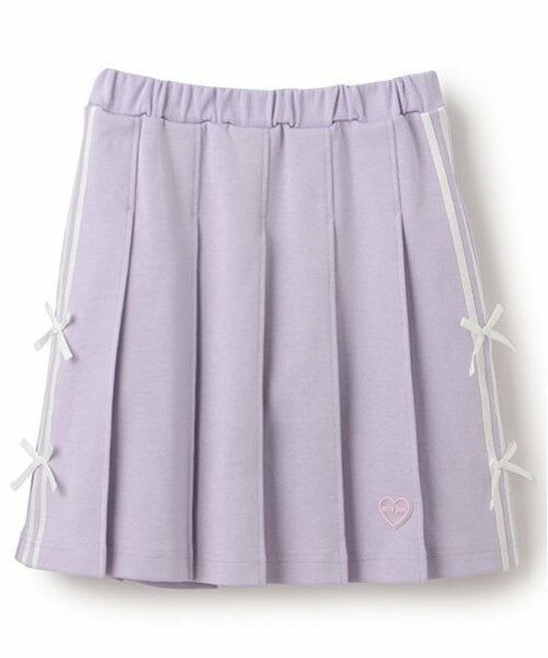 mezzo piano / メゾピアノ ショート・ハーフ・半端丈パンツ | リボンライン　スカパン（ライラック）
