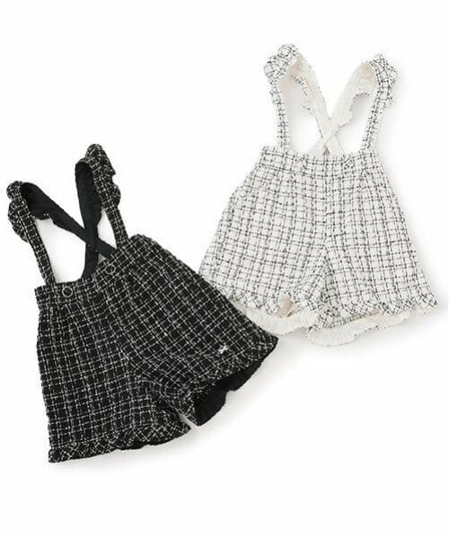 mezzo piano / メゾピアノ ショート・ハーフ・半端丈パンツ | 吊りつき　ツィード　ショートパンツ | 詳細19