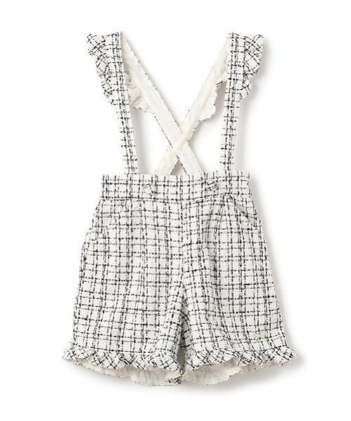 mezzo piano / メゾピアノ ショート・ハーフ・半端丈パンツ | 吊りつき　ツィード　ショートパンツ | 詳細22