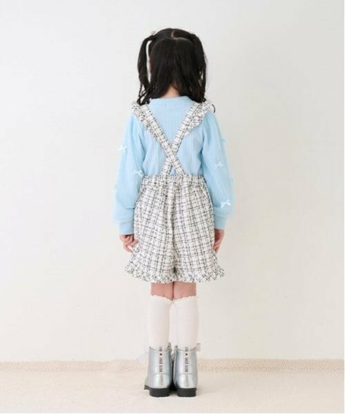 mezzo piano / メゾピアノ ショート・ハーフ・半端丈パンツ | 吊りつき　ツィード　ショートパンツ | 詳細8