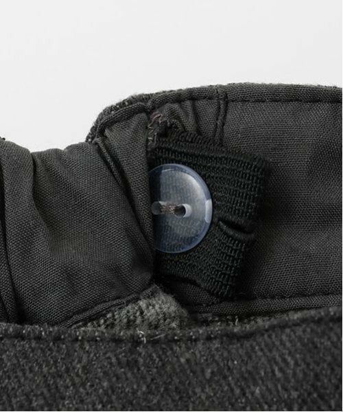 mezzo piano / メゾピアノ ショート・ハーフ・半端丈パンツ | あったか裏起毛デニム　プリーツラップショートパンツ | 詳細9