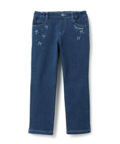 mezzo piano / メゾピアノ その他パンツ | あったかパウダーデニム　ロングパンツ