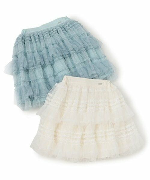 mezzo piano / メゾピアノ ミニ・ひざ丈スカート | ランダムチュール スカート | 詳細12