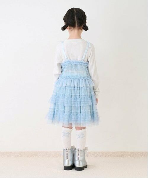 mezzo piano / メゾピアノ ミニ・ひざ丈スカート | ランダムチュール スカート | 詳細2