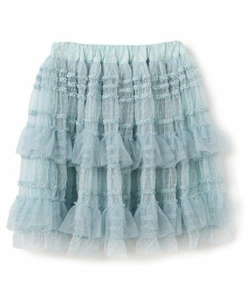 mezzo piano / メゾピアノ ミニ・ひざ丈スカート | ランダムチュール スカート | 詳細6