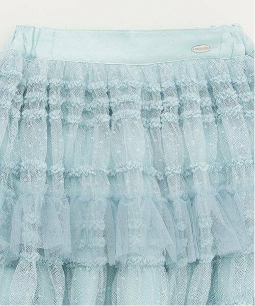 mezzo piano / メゾピアノ ミニ・ひざ丈スカート | ランダムチュール スカート | 詳細7