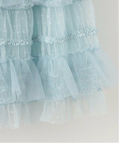 mezzo piano / メゾピアノ ミニ・ひざ丈スカート | ランダムチュール スカート | 詳細9