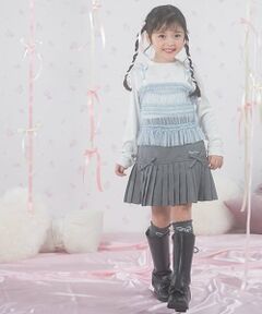 mezzo piano / メゾピアノ ショート・ハーフ・半端丈パンツ | 細プリーツ　スカパン