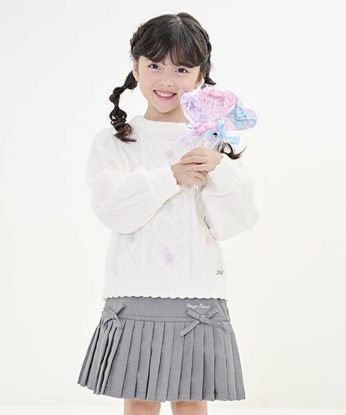 mezzo piano / メゾピアノ ショート・ハーフ・半端丈パンツ | 細プリーツ　スカパン | 詳細22