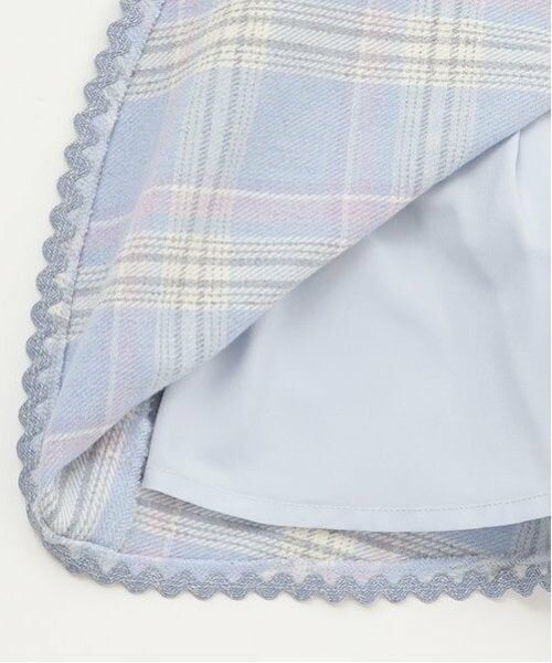 mezzo piano / メゾピアノ ミニ・ひざ丈スカート | シャギーチェック・ボア フレアスカート | 詳細12