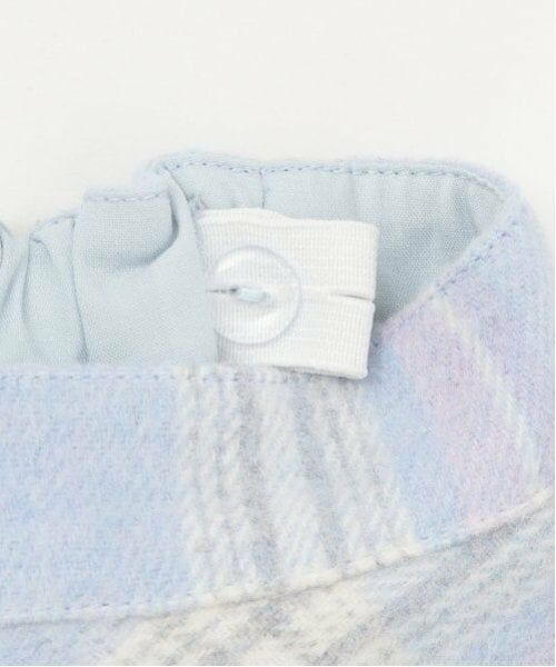 mezzo piano / メゾピアノ ミニ・ひざ丈スカート | シャギーチェック・ボア フレアスカート | 詳細9