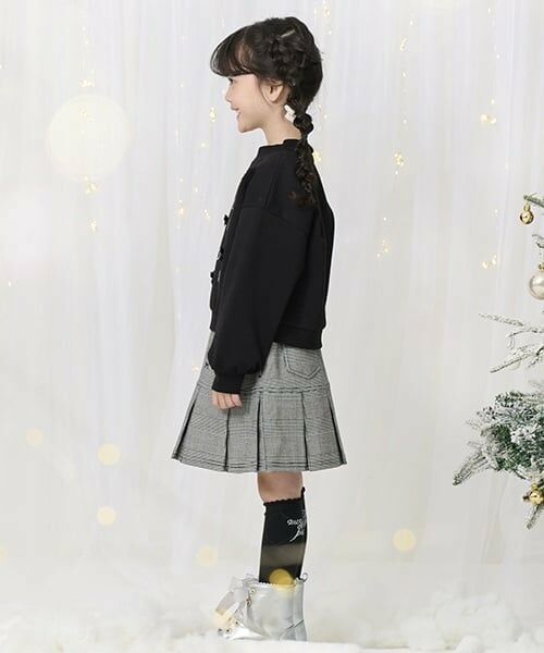 mezzo piano / メゾピアノ ショート・ハーフ・半端丈パンツ | 裏起毛　キラキラパーツ　スカパン | 詳細18