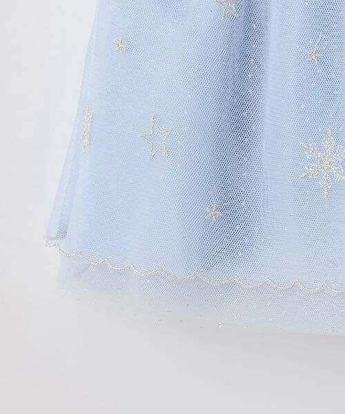 mezzo piano / メゾピアノ ミニ・ひざ丈スカート | スノー刺繍 チュールスカート | 詳細4