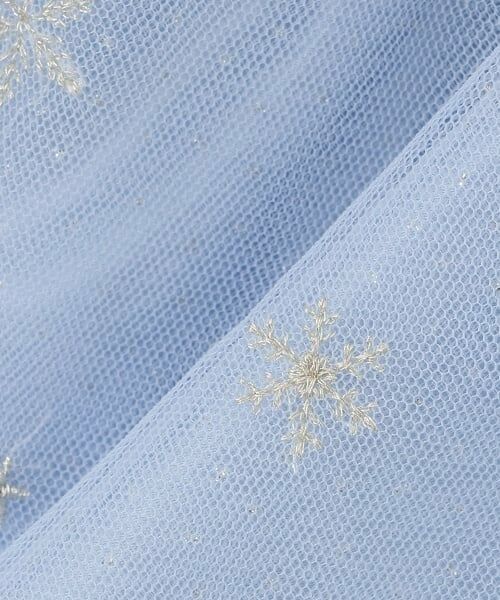 mezzo piano / メゾピアノ ミニ・ひざ丈スカート | スノー刺繍 チュールスカート | 詳細6