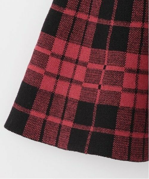 mezzo piano / メゾピアノ ミニ・ひざ丈スカート | チェックジャガード　ニットスカート | 詳細5