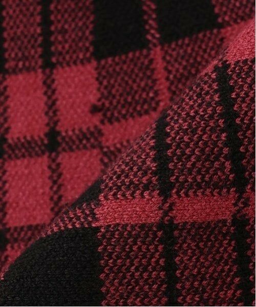 mezzo piano / メゾピアノ ミニ・ひざ丈スカート | チェックジャガード　ニットスカート | 詳細6