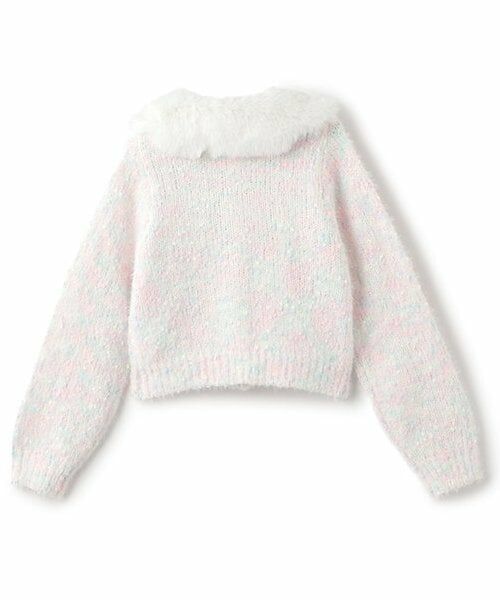 mezzo piano / メゾピアノ カーディガン・ボレロ | ふわもこニットカーディガン　ファーティペット付 | 詳細1