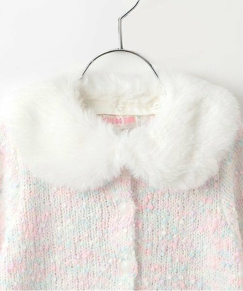 mezzo piano / メゾピアノ カーディガン・ボレロ | ふわもこニットカーディガン　ファーティペット付 | 詳細2