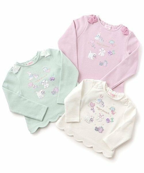 mezzo piano / メゾピアノ スウェット | ショッピングモチーフ刺しゅう　裾スカラップトレーナー | 詳細11