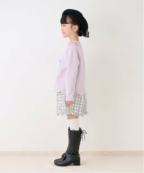 mezzo piano / メゾピアノ スウェット | ショッピングモチーフ刺しゅう　裾スカラップトレーナー | 詳細2