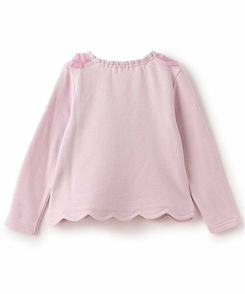 mezzo piano / メゾピアノ スウェット | ショッピングモチーフ刺しゅう　裾スカラップトレーナー | 詳細4