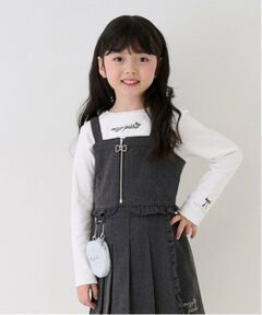 mezzo piano / メゾピアノ その他トップス | デニムビスチェ×長袖Tシャツセット