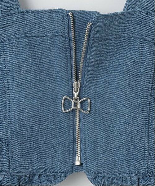 mezzo piano / メゾピアノ その他トップス | デニムビスチェ×長袖Tシャツセット | 詳細8