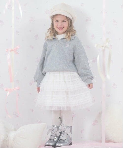 mezzo piano / メゾピアノ Tシャツ | 袖リボン　プチハイネック　長袖Tシャツ | 詳細13